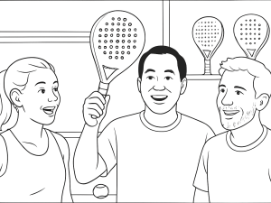 Adidas padel-mailoja eri muodoissa, korostaen designin monipuolisuutta ja keskitasoista kestävyyttä