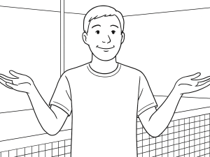 Deux joueurs de padel sur le court, l'un recevant des instructions d'un coach, raquettes et filet visibles