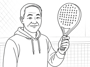 Babolat Air Viper 2025 padelracket med diamantform og teksturert overflate, vist i svart og hvitt