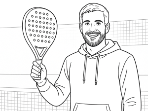 Black Crown Special Master 2024 padel racket with teardrop shape and textured carbon fiber surface