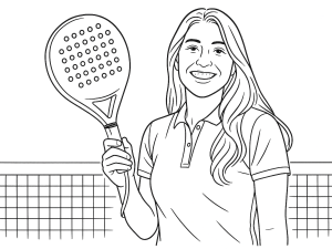 Η Brittany Dubins κρατάει μια ρακέτα Nox ML10 Pro Cup Silver, πανηγυρίζοντας στο γήπεδο με στολή San Diego Stingrays