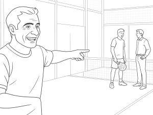 Ο Fernando Belasteguín αποχαιρετά σε γήπεδο padel στο Μιλάνο, περιτριγυρισμένος από ενθουσιώδεις παίκτες και φιλάθλους