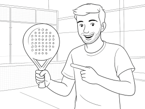 Desenho a preto e branco da raquete de padel Head Extreme Motion com formato diamante e superfície texturada