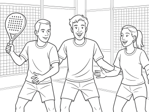 Παίκτες padel προπονούνται σε μοναδικό γήπεδο με πλέγμα υαλοβάμβακα και δυνατούς παράκτιους ανέμους στη Βενεζουέλα