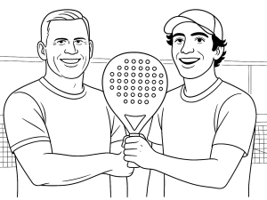 Sete raquetes de padel premium das melhores marcas alinhadas lado a lado, cada uma com design distinto.