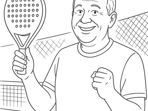 SET Gold Wolf 2025 padel ketcher med hybrid oversize form og markant ulve-logo i sort og hvid