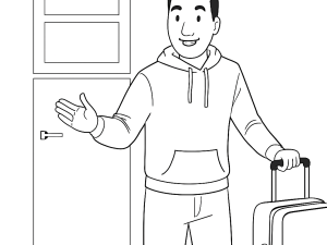 Slinger Bag bollmaskin med hjul, handtag och tillbehör, placerad på en padelbana