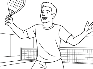 Ρακέτα padel StarVie Basalto 2025 με σχήμα σταγόνας και ανάγλυφη επιφάνεια, σε δυναμική στάση