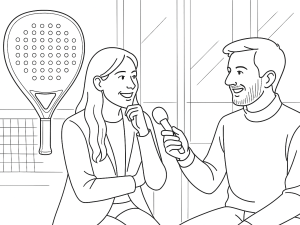 Marta Ortega met de Adidas Cross It Light 2024 padelracket, met nadruk op het verlengde handvat en het moderne ontwerp