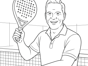 Παίκτης padel στη μέση περιστροφής εκτελεί backhand 360 turn με ρακέτα και χαμηλή στάση στη γωνία του γηπέδου