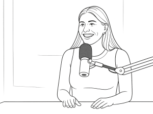 Brittany Dubins réalisant un puissant smash par trois sur un court de padel, la balle passant au-dessus de la paroi latérale