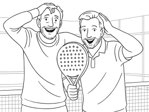 Bullpadel Ionic Control 2024 padelmaila pyöreällä muodolla ja karhealla pinnalla, yksityiskohtaisesti esiteltynä.