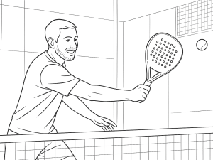 Bullpadel XPLO Comfort 25 padel racket with hybrid fiber face and high balance, shown in play