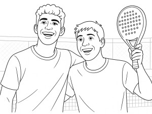 Ο Coello και ο Tapia πανηγυρίζουν τη νίκη τους στο premier padel italy major, περιτριγυρισμένοι από ενθουσιώδεις φιλάθλους