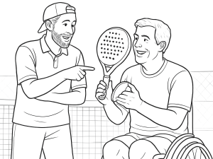 Raquete de padel Kuikma LS Pro 2023 com forma híbrida e superfície texturizada, no estilo Lucía Sainz