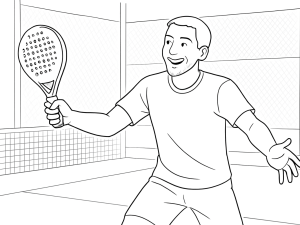 Svartvit skiss av Nox AT10 12K 2025 padelracket med droppform och kolfiberstruktur