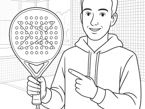 Nox AT10 18K 2023 padelketcher med tekstureret overflade og kompakt greb, vist i hånd