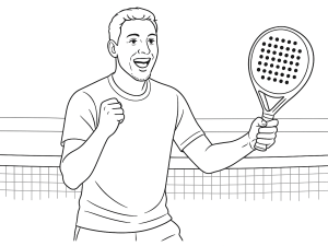 Sort-hvid skitse af Nox AT10 Genius 12K 2024 padelketcher med signaturdetaljer