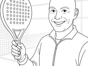 Oxdog Pure Pro+ 2025 padel ketcher, forlænget rundt hoved, åbent hjerte, laterale ribber.