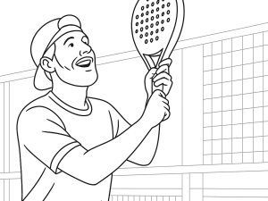 Professionele padelspelers oefenen verdedigende lobs en teamwork op de baan tijdens de voorbereiding