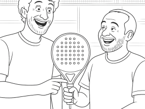 Dråbeformet Starvie Basalto Osiris Pro 2.0 padelketcher med tekstureret overflade og kort greb