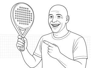 StarVie Triton 2024 padelmaila, pitkä kahva ja kuvioitu hiilikuitupinta