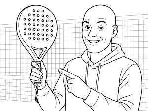 Stealth Padel Aurora racket met ronde vorm, holografisch logo en getextureerd oppervlak voor spin.