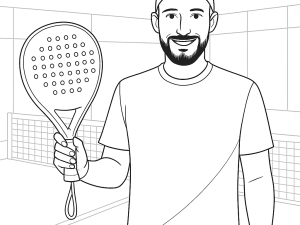 Dråbeformet Volt 900 V4 padelketcher med tekstureret overflade og klassisk V-formet hjertedesign