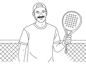 To padelketchere, Xcalion H1 Max og Babolat Viper Lebrón, side om side til sammenligning