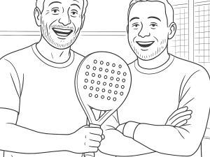 Svart-hvitt skisse av Adidas Metalbone HRD+ 2024 padelracket med diamantform og ru overflate