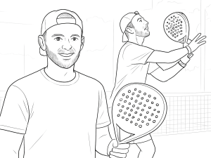 Tre Babolat Air padelketchere med dråbeform, teksturerede flader og lette designs til netspil