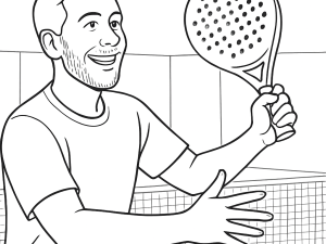 Raquete de padel Bullpadel Hack 04 Hybrid com furo central, face texturizada e pega ergonómica na mão