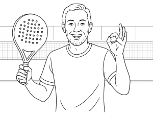 Deux joueurs de padel se tapant dans la main, illustrant l'esprit d'équipe et la communication positive sur le court