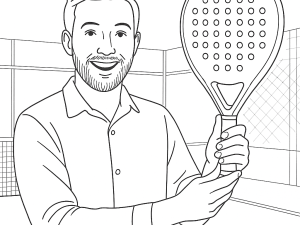 Rakieta do padla Joma Hyper 3.0 z podwójnymi strefami uderzenia i chropowatą powierzchnią, w kolorze czarno-białym