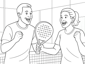 Padelspiller forbereder forhåndsretur, bat fremad, afventer serv nær glasvæg.