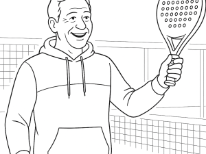 Racchetta da padel Quicksand P-One con forma a goccia e superficie in fibra di carbonio testurizzata per spin