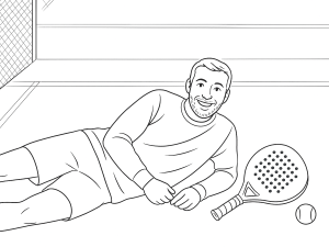 Schizzo in bianco e nero delle racchette da padel Oxdog 2024, con design svedese e caratteristiche innovative