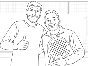 Starvie Astrum Eris 2024 padelketcher med rund form og tekstureret overflade, vist i dynamisk positur