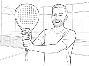 To Starvie Drax padelketchere med forskellige kernemærkater, der fremhæver deres forlængede greb og dråbeform