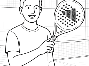 Raquette de padel Adidas Adipower Light 3.3 avec surface texturée et large sweet spot, dessinée en détail