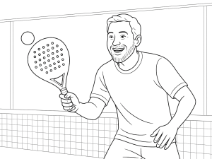 Adidas MultiWeight CTRL 2024 padel racket with adjustable weights and large sweet spot, sketched in detail
