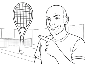 Head Gravity Pro Tennisschläger mit markanten Linien, betont seinen soliden Rahmen und modernes Design