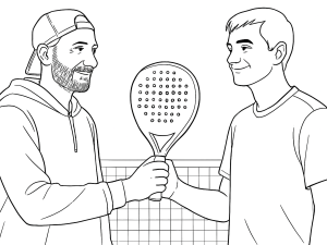 Two diamond-shaped padel rackets, Nox AT10 18K Attack and Bullpadel Ionic Power, side by side
