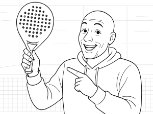 Raquette de padel Pallap Velocity Star 2025 noire et blanche en forme de goutte d'eau avec surface texturée et ailes distinctives