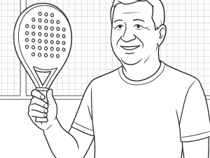 Sane Aggressor Evolution Omega padel racket with hybrid shape and textured carbon fiber surface