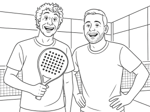 Starvie Metheora 2024 padelmaila, pyöreä muoto ja karhea pinta, yksityiskohtaisesti luonnosteltu