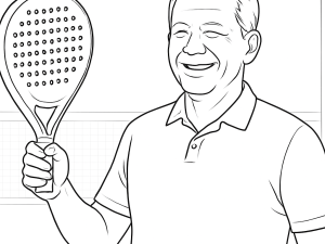 Tactical Padel El Jefe racket with round shape, textured surface, and streamlined heart area in black and white