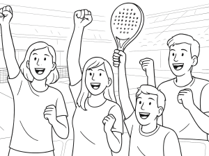 Top-Padelspieler auf einem schwarzen Court bei den WPT Master Finals 2023 in Barcelona