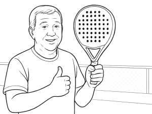 Addon AirDrop padelracket met traanvorm, ruw oppervlak en opvallend gatenpatroon voor gevorderde spelers