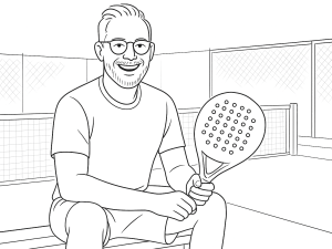 Drei Babolat Vertuo Padel-Schläger mit unterschiedlichen Formen, betonen einsteigerfreundliches Design und Branding